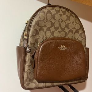 Coach court backpack in signature canvas